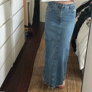 Zara denim pencil skirt